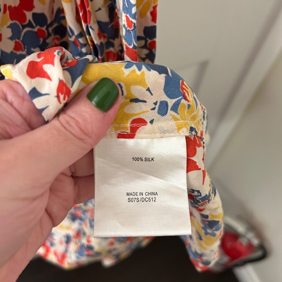 Floral silk tea dress - Picture 8 of 8